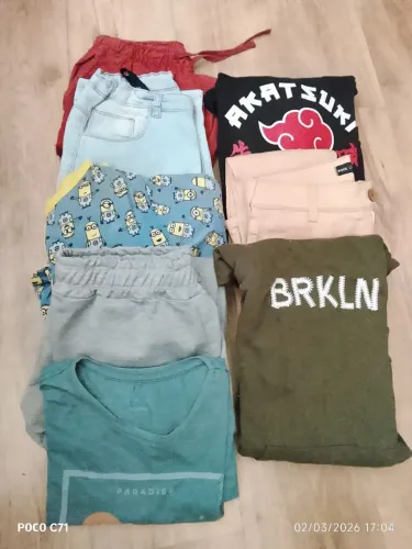 KIT ROUPAS INFANTIS 16 ANOS .