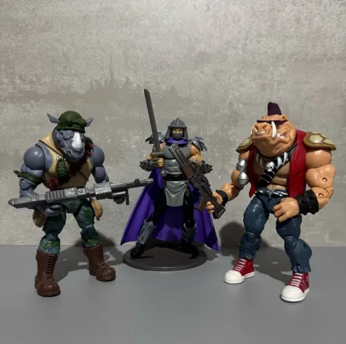 Tartarugas ninja playmates + 3 vilões