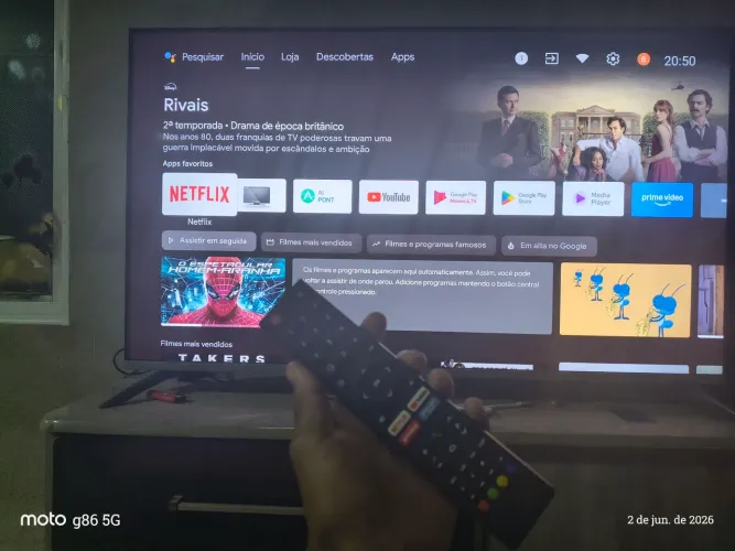 Tv 50 polegadas Britânia Android 