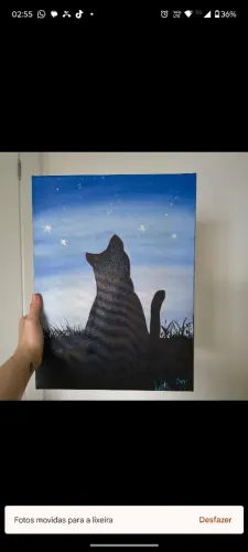 Quadro gato arte