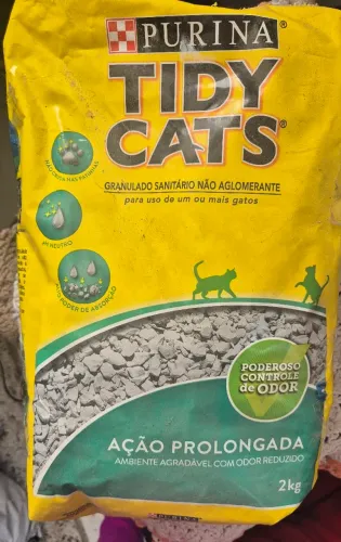 Areia sanitária para gatos
