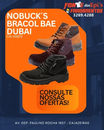 Bota Nobuck Dubai Bracol - Fonte dos Epis