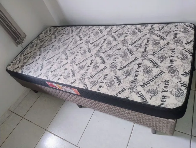 Box + colchão solteiro