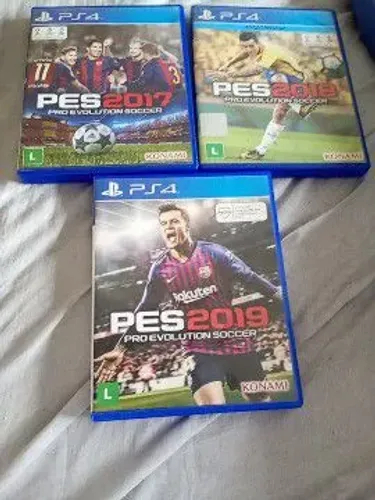 Lote jogos PES de PS4