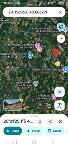 Chácara lado resort China Park  escriturado - ARACÊ (SANTA TEREZINHA), água, energia<br> 
