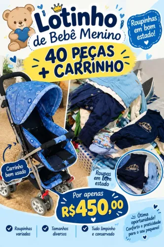 SUPER KIT, ROUPINHAS DE BEBÊ MENINO