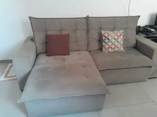 sofá de 4 lugares retrátil e reclinável