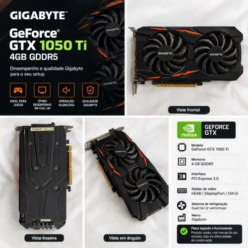 Gigabyte GTX 1050 Ti 4GB GDDR5 - Dual Fan