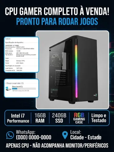 PC gamer CPU
