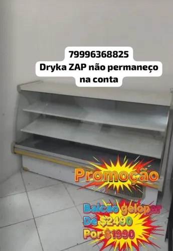 balcão expositor vitrine refrigerada
