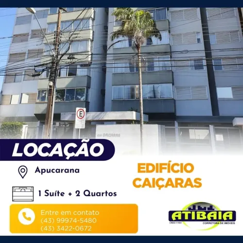 Ed Caiçaras -Apto central - 3 quartos sendo 1 suíte - 2 vagas