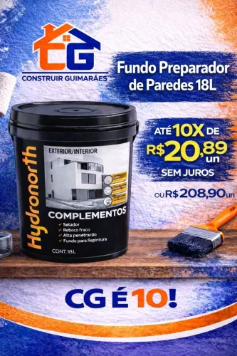Fundo Preparador de Paredes 18L Hydronorth - R$208,90 até 10x SEM JUROS.