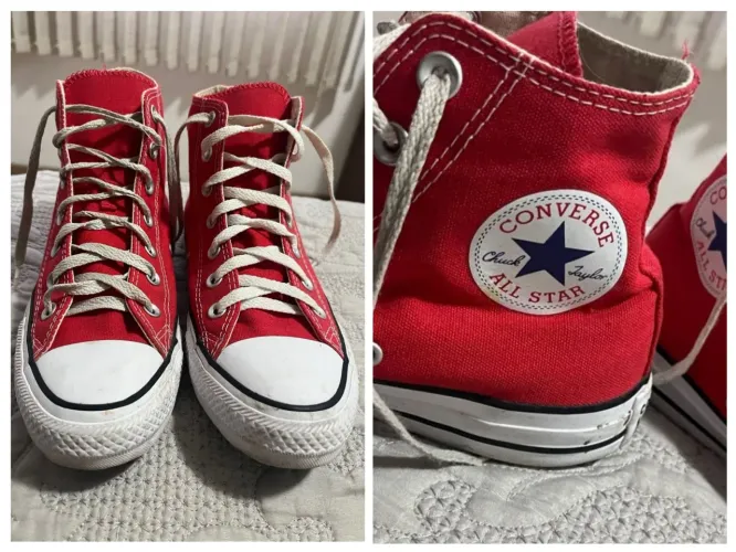 Tenis all star vermelho original semi novo