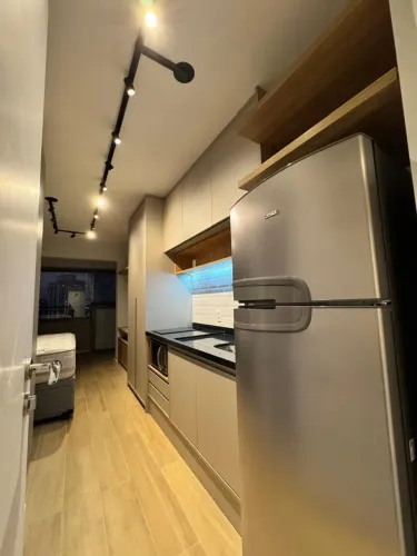 Studio de 30m2 mobiliado para alugar na Vila Mariana em São Paulo.