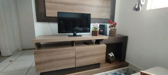 PAINEL + RACK + TV - CONJUNTO COMPLETO PARA SALA