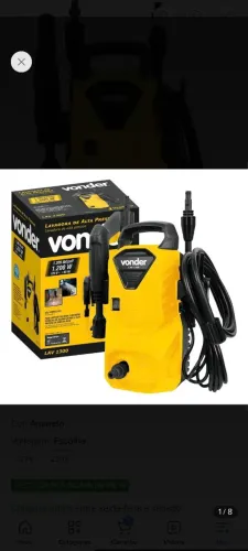 Lavadora Alta Pressão Potente 1200w NOVA e LACRADA