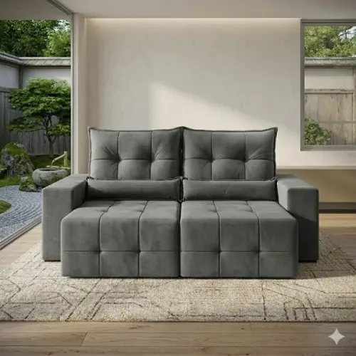 Sofa retratil e reclinavel alta qualidade EM ESTOQUE