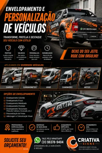 Envelopamento e personalização de veículos 