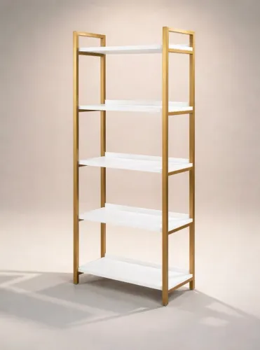 PRATELEIRA DOURADA MDF COM METALON