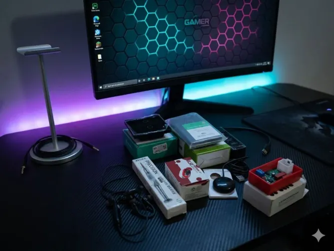 Lote pequeno eletrônica utilidade 