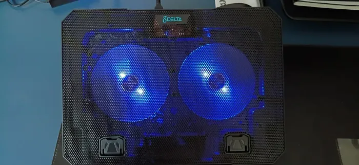 Suporte Para Notebook Base Ergonômica com 2 Coolers e Espaço Pra Celular