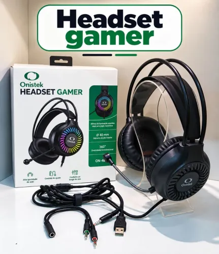Headset Gamer Onistek com Fio