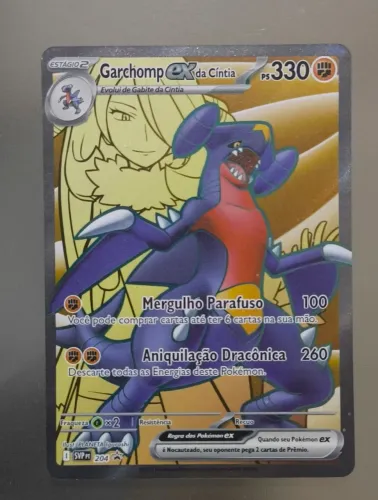 Carta Pokémon Garchomp da Cíntia - 204