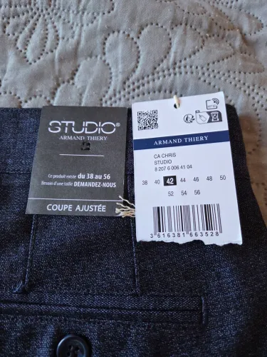 Calça Social Masculina Armand Thiery Studio - Importada Nova com Etiqueta (Tam. 42 FR)