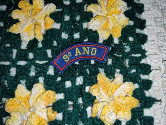 Divisa do 9° ano/série com velcro para colégio militar 