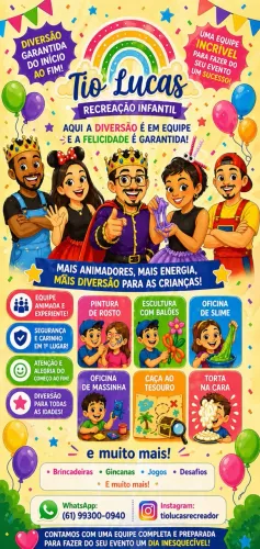 RECREAÇÃO INFANTIL/ EVENTOS INFANTIS/ TIO LUCAS