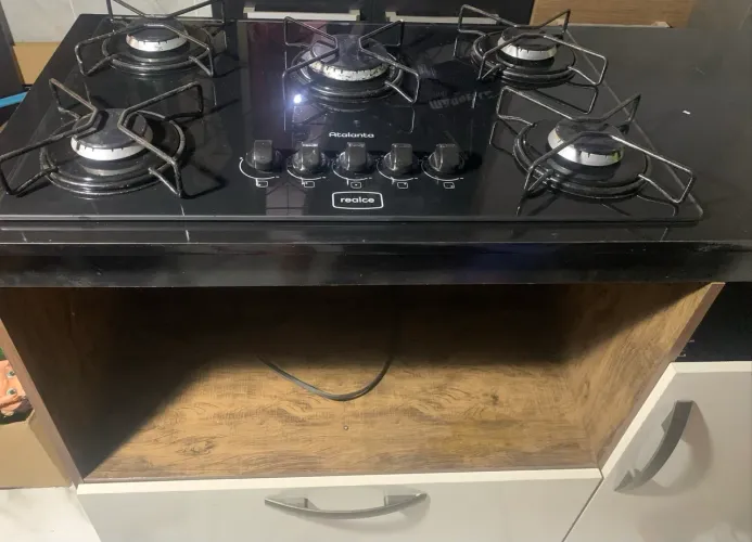 cooktop 5 bocas com armário