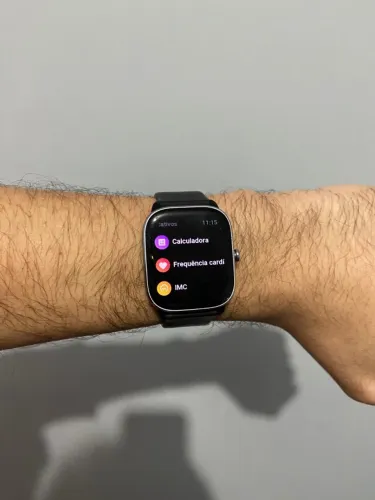 Smartwatch Amazfit GTS 4 Mini + Pulseiras