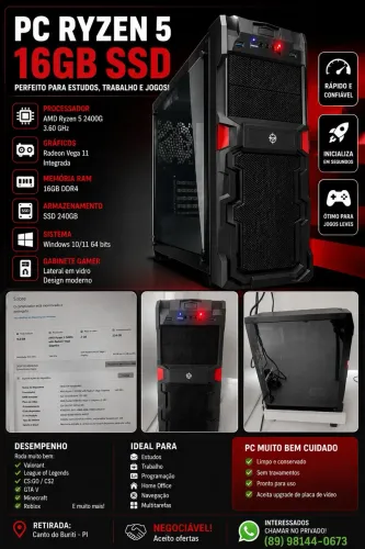 Vendo peças de pc 