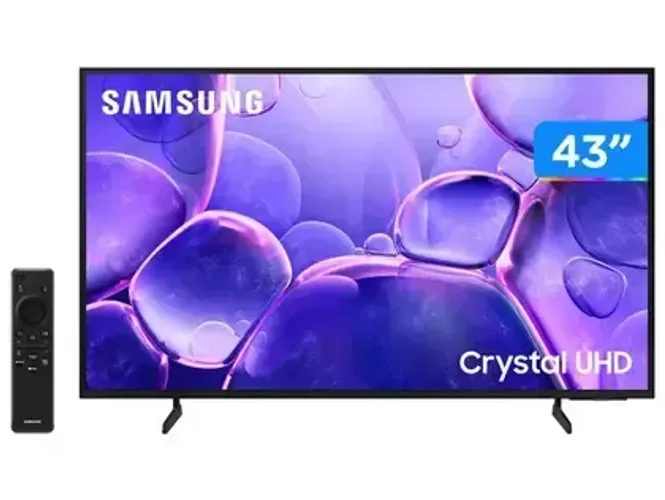 Smart TV 43" Samsung 4K UHD Crystal UHD UN43U8600FGXZD Tizen Bixby 3 HDMI