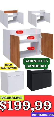 DESAPEGO! GABINETE P/ BANHEIRO, LEIAM: