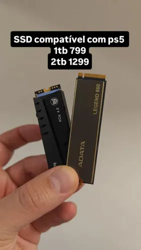 SSD nvme compatível com ps5 