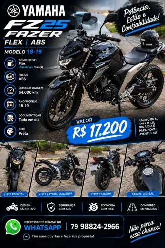 Yamaha FZ25 250 Fazer Flex 2019