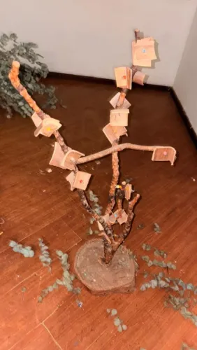 Brinquedo para calopsitas mansa.