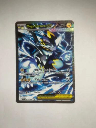 Carta Pokémon, coleção escuridão absoluta , Mega Zeraora