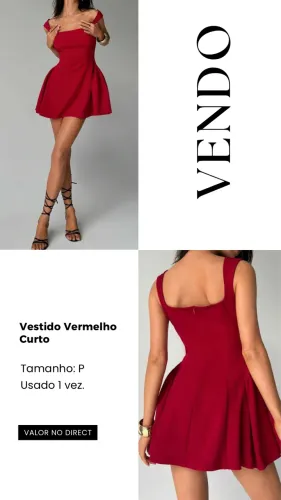 Vestido vermelho curto