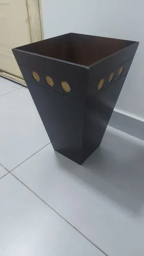 Cachepô madeira 45 cm