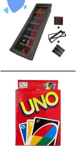 Jogo de carta uno 3 dominó/frete grátis