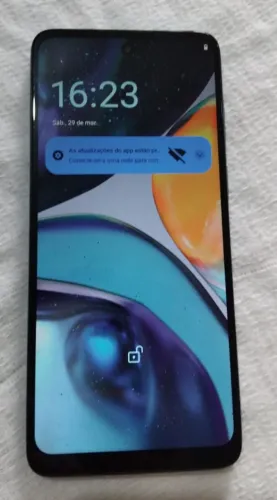 Motorla g22 128 gb tela trincada