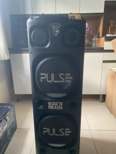 Caixa de Som Pulse 2200W RMS - Semi Nova - Com Amplificador Potente