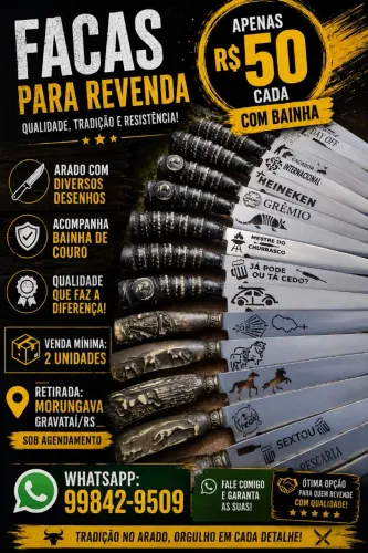 Faca churrasco facas artesanais churrasco 