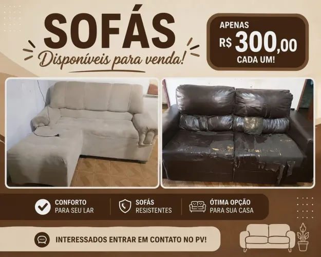 Sofás usados