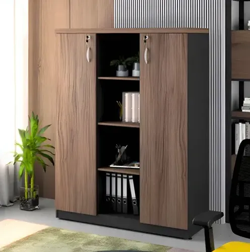 Armário Alto Credenza Premium - Móvel Executivo de Alto Nível