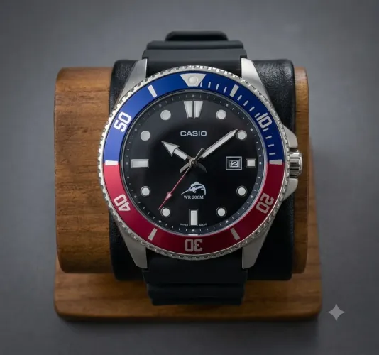 Relógio Casio Duro Pepsi Novo