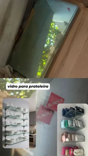 Prateleira de vidro