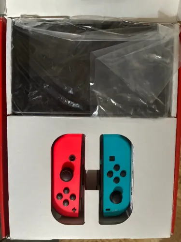 Nintendo switch 1 v2 completo na caixa.
